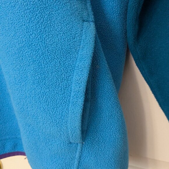 Patagonia Synchilla Snap T Hoodie Blue Purple Pullover Fleece Jacket Size Small - Picture 6 of 9